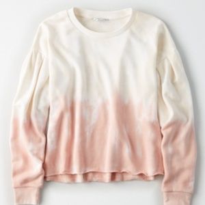 AE BOXY PLEAT-SLEEVE SWEATSHIRT